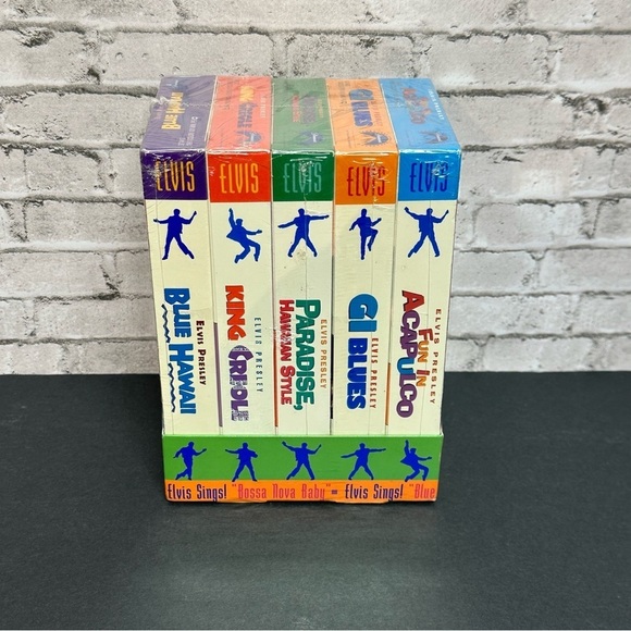 Elvis Collection VHS 1997 5 Tape Set Brand New Sealed Blue Hawaii King Creole - Picture 4 of 7